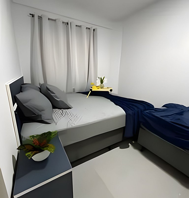 Flamingo pé na areia Matinhos - 101 -1 Quarto- 50m da praia