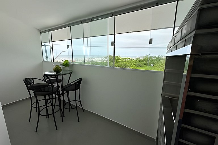 Flamingo pé na areia 311 -2 Quartos- Vista do mar - 3 piso