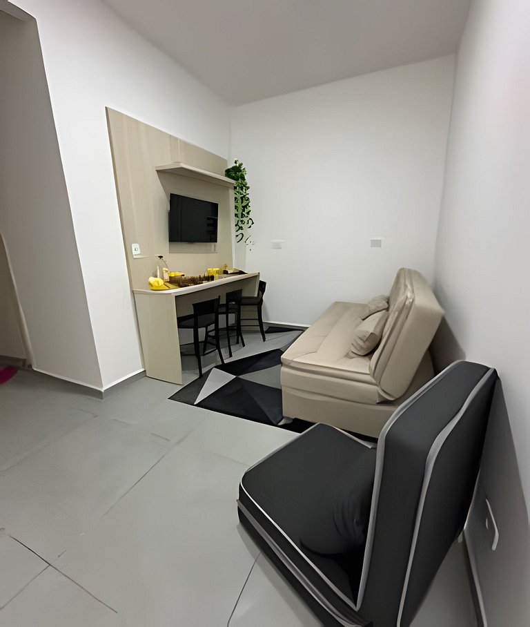 Flamingo pé na areia Matinhos - 311 -2 Quartos- Vista do mar