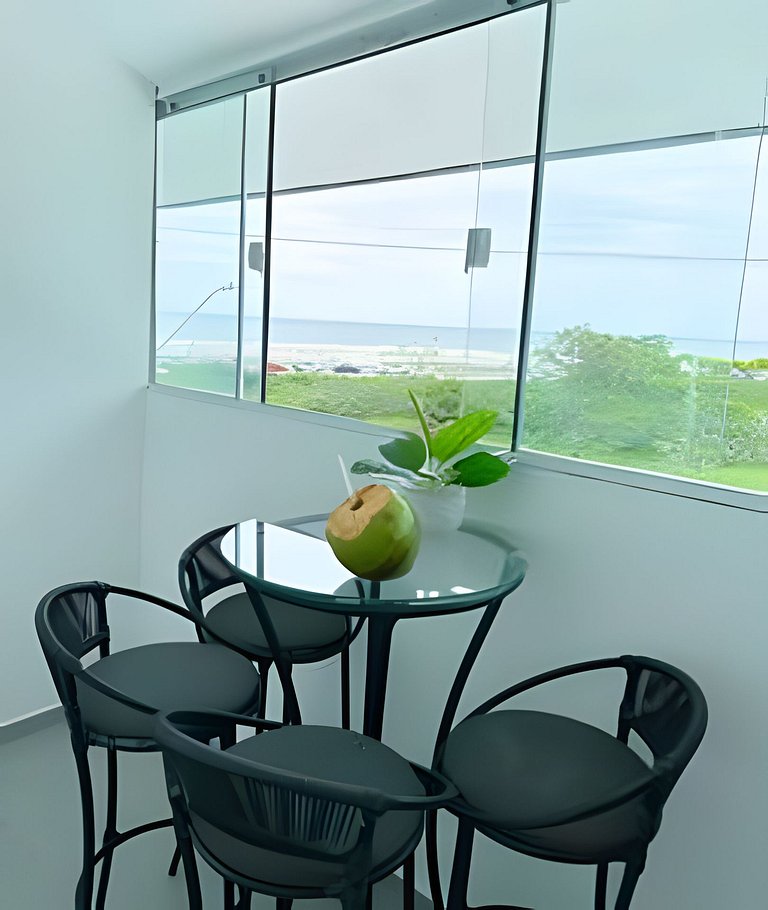 Flamingo pé na areia Matinhos - 311 -2 Quartos- Vista do mar