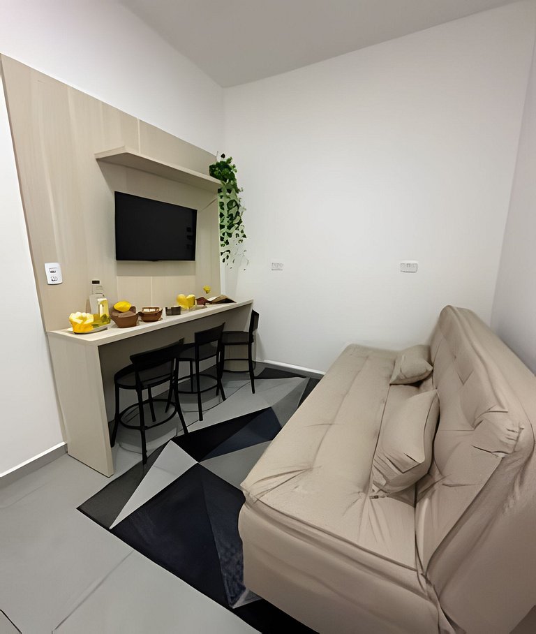 Flamingo pé na areia Matinhos - 311 -2 Quartos- Vista do mar