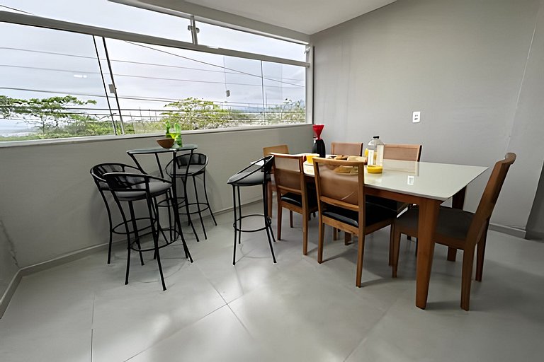 Flamingo pé na areia Matinhos - 209 -2 Quartos- Vista do mar