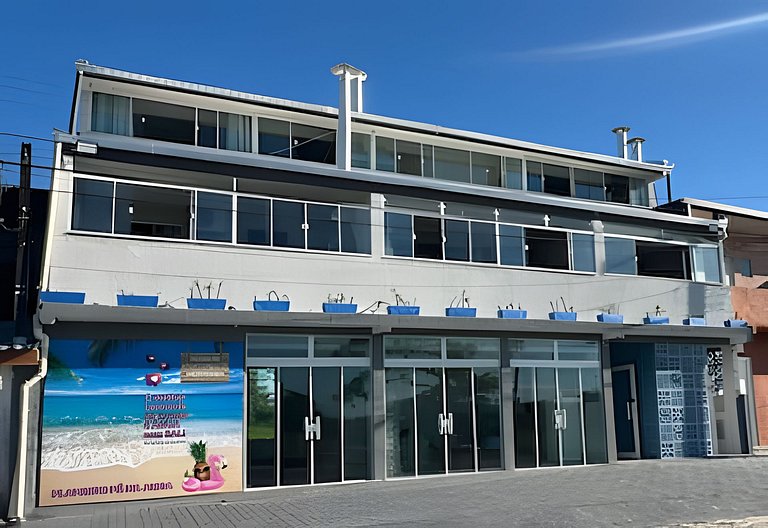 Flamingo pé na areia Matinhos - 209 -2 Quartos- Vista do mar