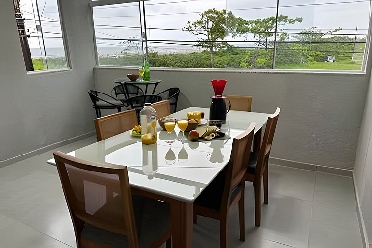 Flamingo pé na areia Matinhos - 209 -2 Quartos- Vista do mar