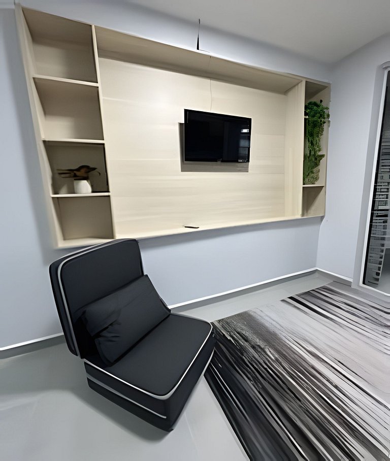 Flamingo pé na areia Matinhos - 209 -2 Quartos- Vista do mar