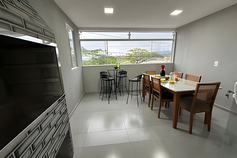 Flamingo pé na areia Matinhos - 209 -2 Quartos- Vista do mar