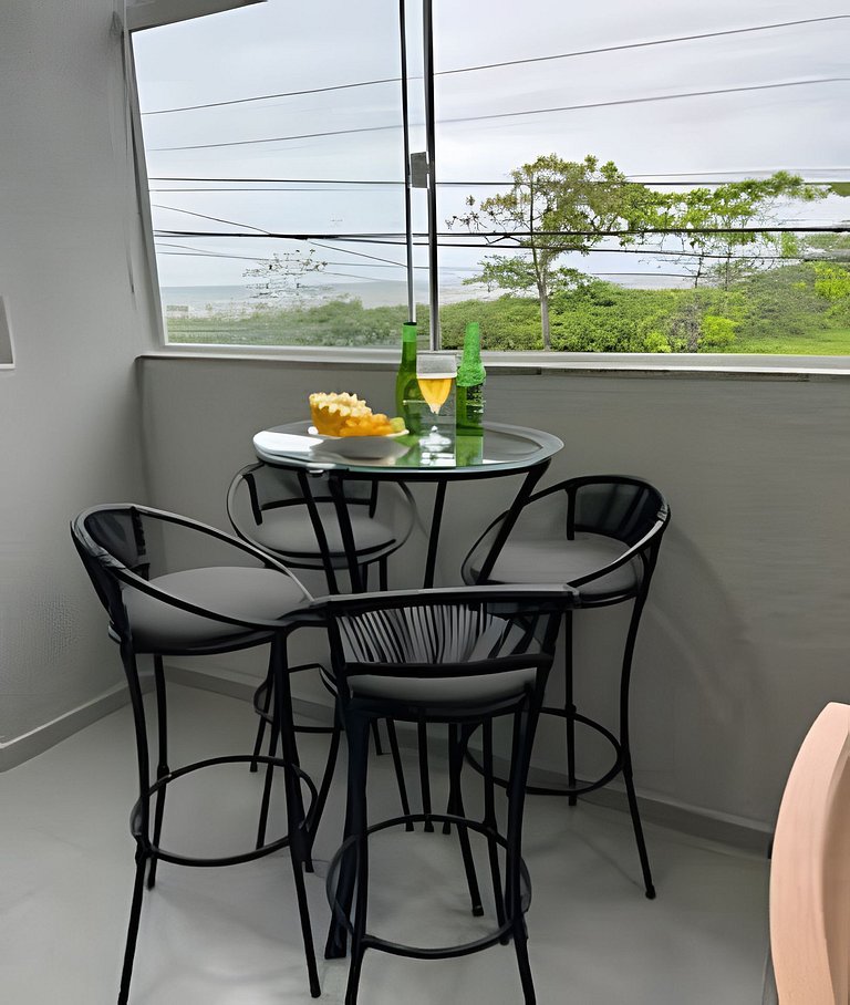 Flamingo pé na areia Matinhos - 209 -2 Quartos- Vista do mar