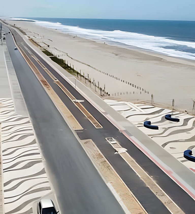 Flamingo pé na areia Matinhos - 209 -2 Quartos- Vista do mar