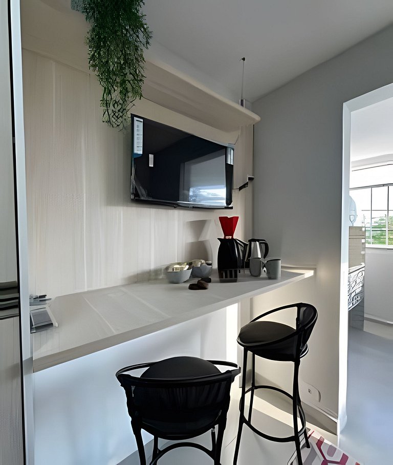 Flamingo pé na areia Matinhos - 205 -2 Quartos- Vista mar -