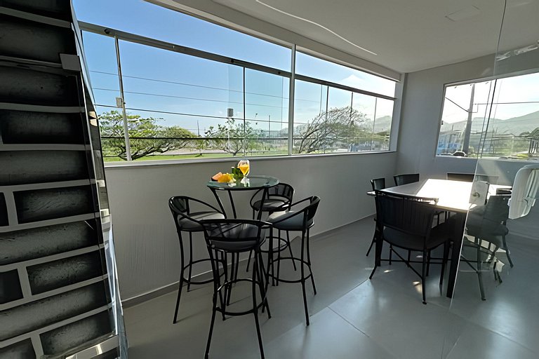 Flamingo pé na areia Matinhos - 205 -2 Quartos- Vista mar -