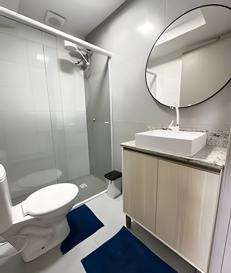 Flamingo pé na areia Matinhos - 205 -2 Quartos- Vista mar -