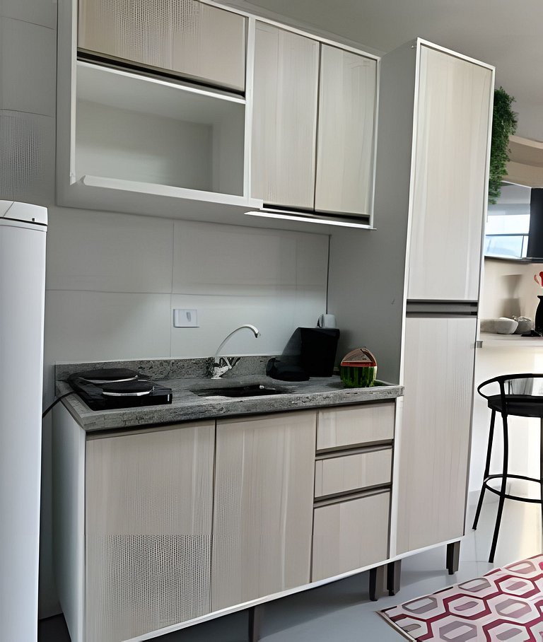 Flamingo pé na areia Matinhos - 205 -2 Quartos- Vista mar -