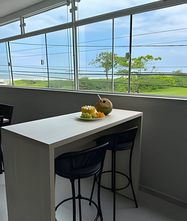 Flamingo pé na areia Matinhos - 206 -2 Quartos- Vista mar -