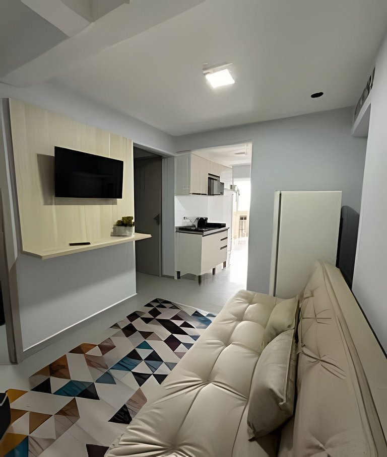 Flamingo pé na areia Matinhos - 206 -2 Quartos- Vista mar -