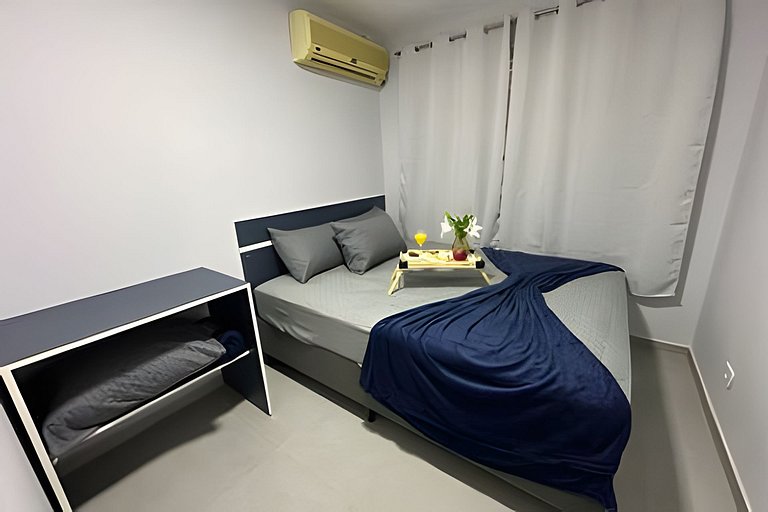 Flamingo pé na areia Matinhos - 206 -2 Quartos- Vista mar -