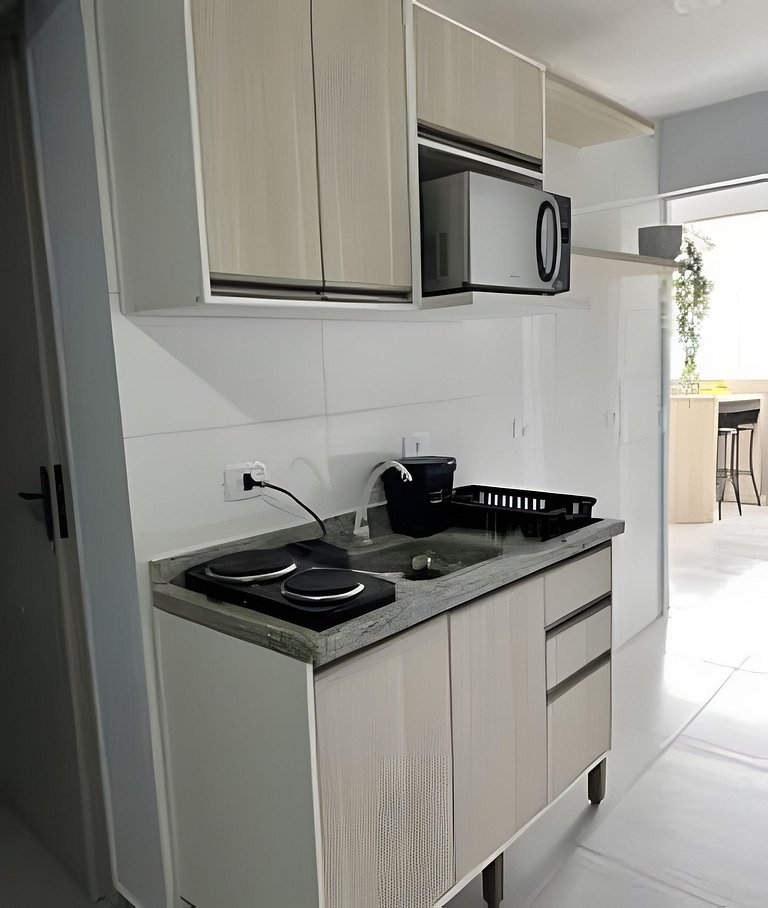 Flamingo pé na areia Matinhos - 206 -2 Quartos- Vista mar -