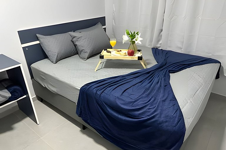 Flamingo pé na areia Matinhos - 206 -2 Quartos- Vista mar -