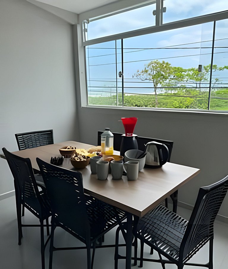 Flamingo pé na areia Matinhos - 206 -2 Quartos- Vista mar -