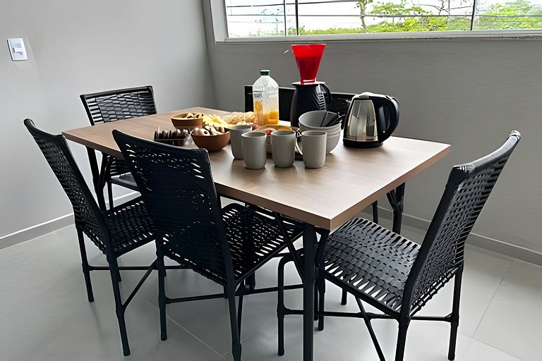 Flamingo pé na areia Matinhos - 206 -2 Quartos- Vista mar -