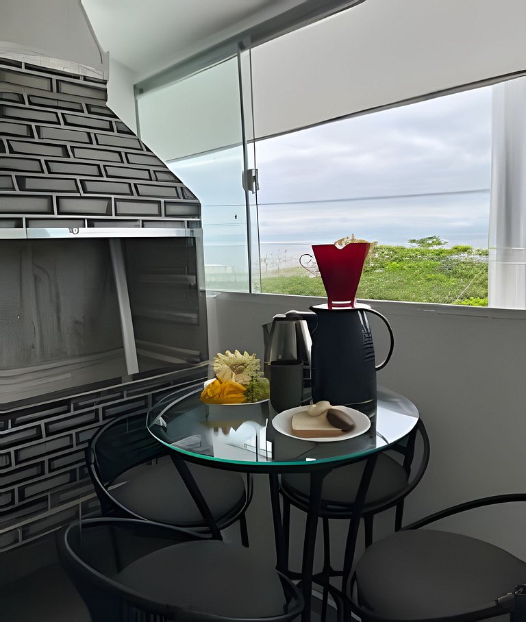 Flamingo pé na areia Matinhos - 310 -3 Quartos - Vista mar -