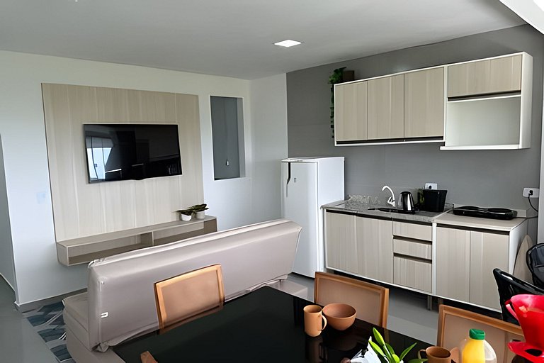 Flamingo pé na areia Matinhos - 313 -3 Quartos- 50m da praia