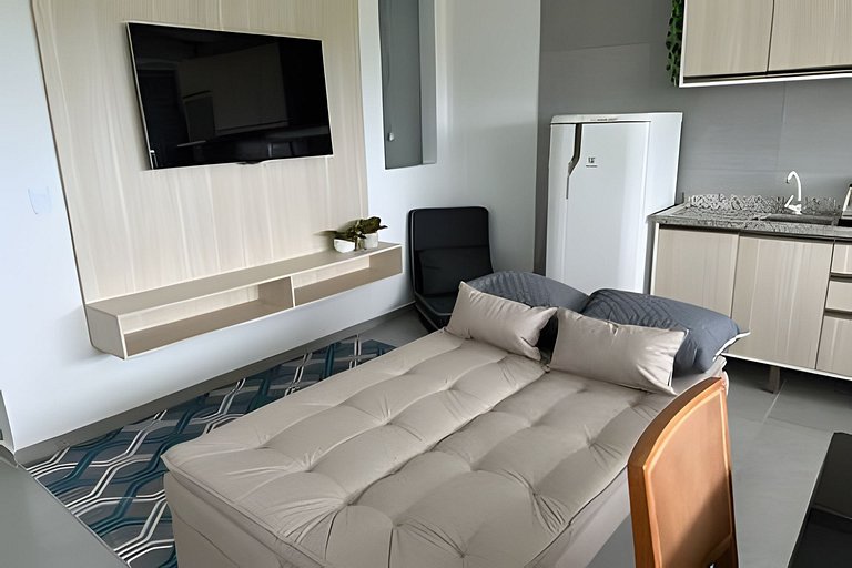 Flamingo pé na areia Matinhos - 313 -3 Quartos- 50m da praia