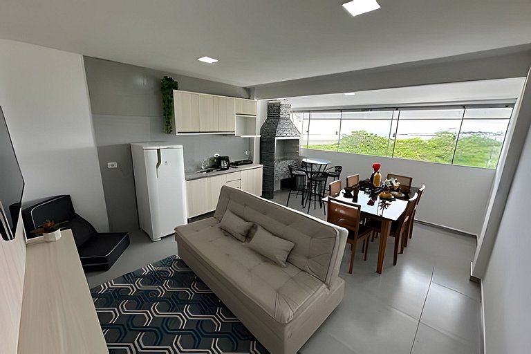 Flamingo pé na areia Matinhos - 313 -3 Quartos- 50m da praia