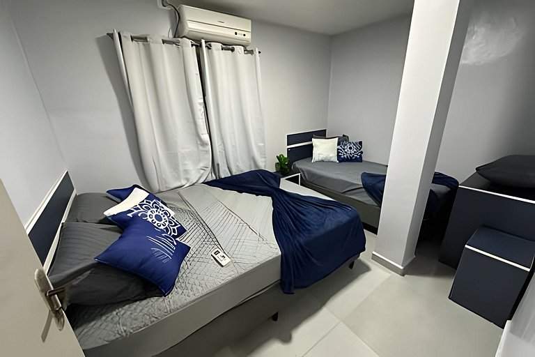 Flamingo pé na areia Matinhos - 103 - 2 Quartos - 50m da pra