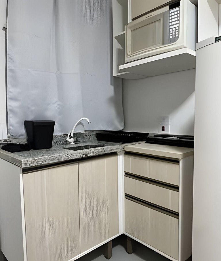 Flamingo pé na areia Matinhos - 207 -1 Quarto- 50m da praia