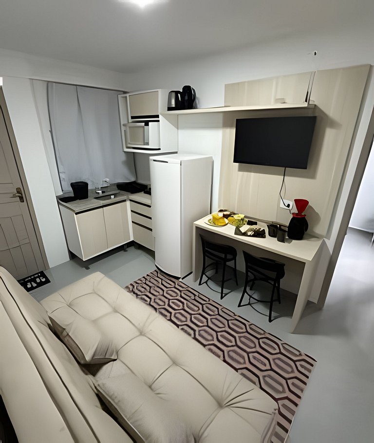 Flamingo pé na areia Matinhos - 207 -1 Quarto- 50m da praia