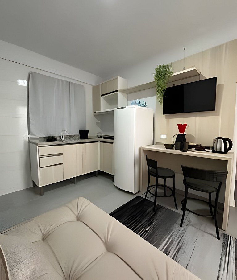 Flamingo pé na areia Matinhos - 208 -1 Quarto- 50m da praia