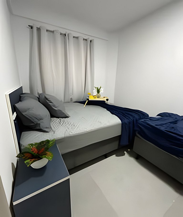 Flamingo pé na areia Matinhos - 208 -1 Quarto- 50m da praia