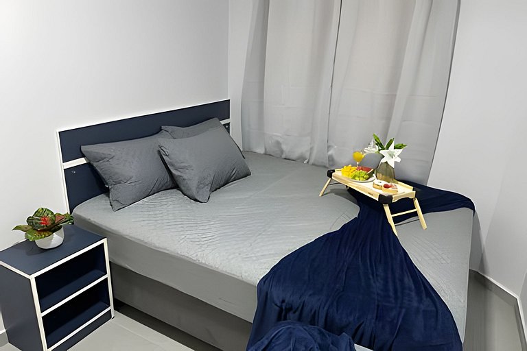 Flamingo pé na areia Matinhos - 208 -1 Quarto- 50m da praia