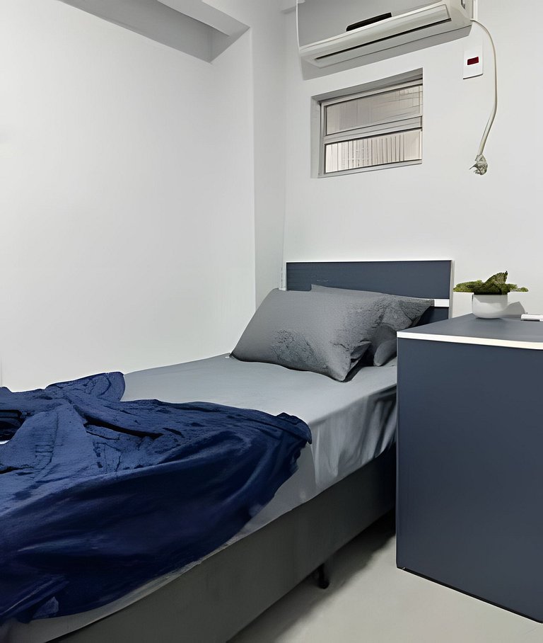 Flamingo pé na areia Matinhos - 208 -1 Quarto- 50m da praia