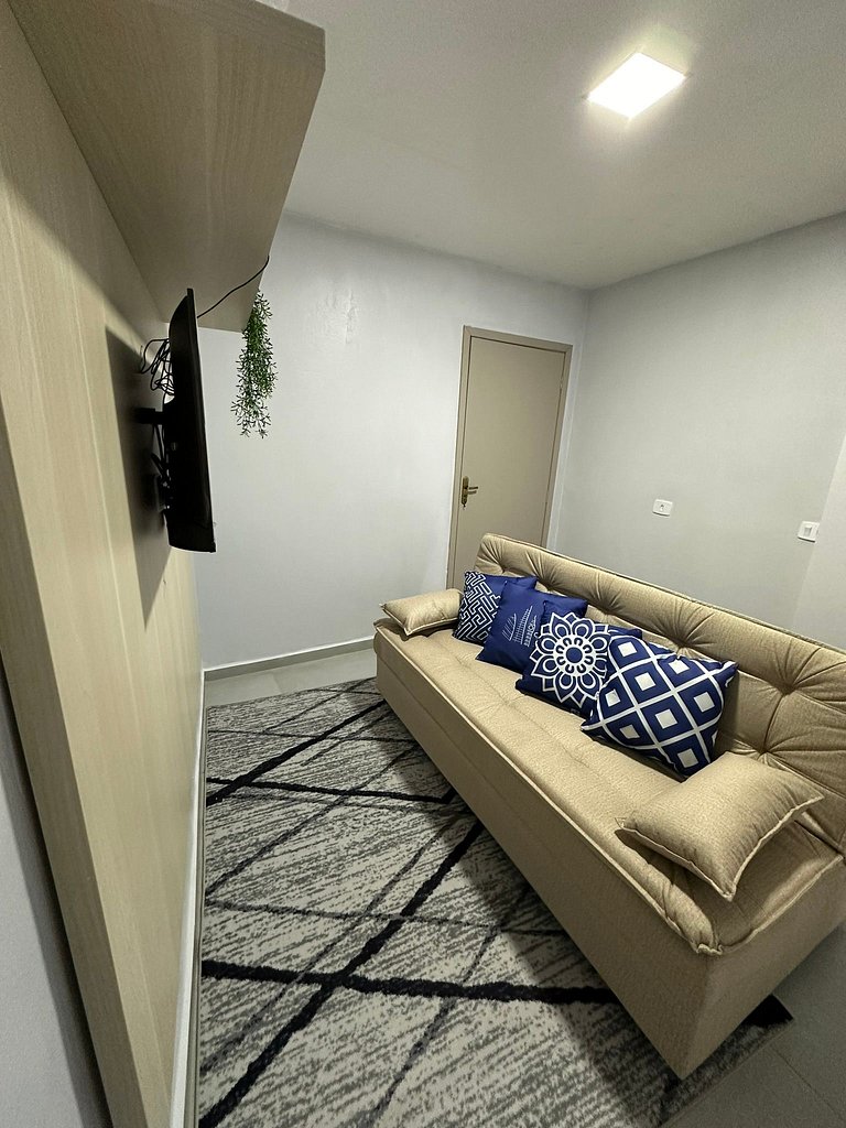 Flamingo pé na areia Matinhos - 104 - 2 Quartos - Vista Mar