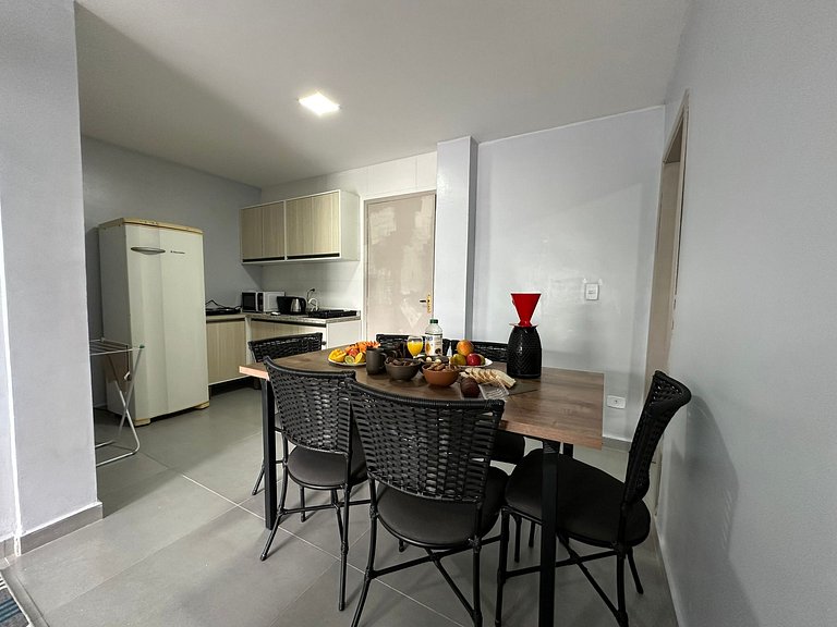 Flamingo pé na areia Matinhos - 103 - 2 Quartos - 50m da pra