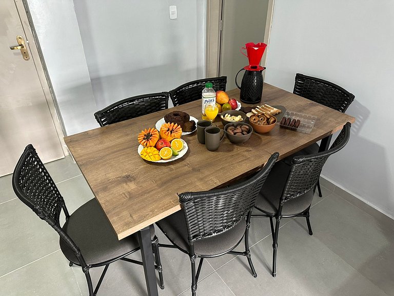 Flamingo pé na areia Matinhos - 103 - 2 Quartos - 50m da pra