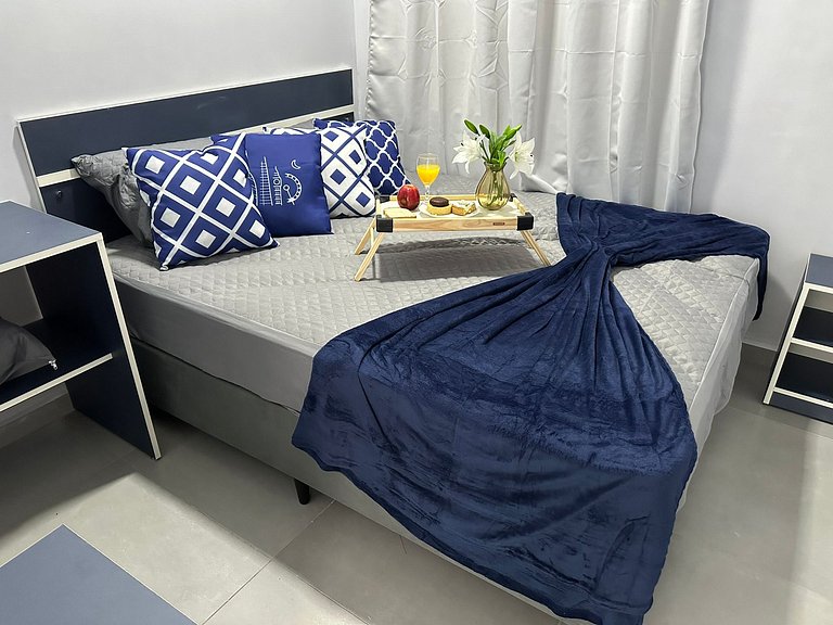 Flamingo pé na areia Matinhos - 103 - 2 Quartos - 50m da pra