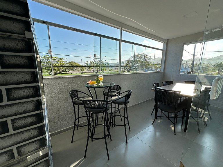 Flamingo pé na areia Matinhos - 205 -2 Quartos- Vista mar -