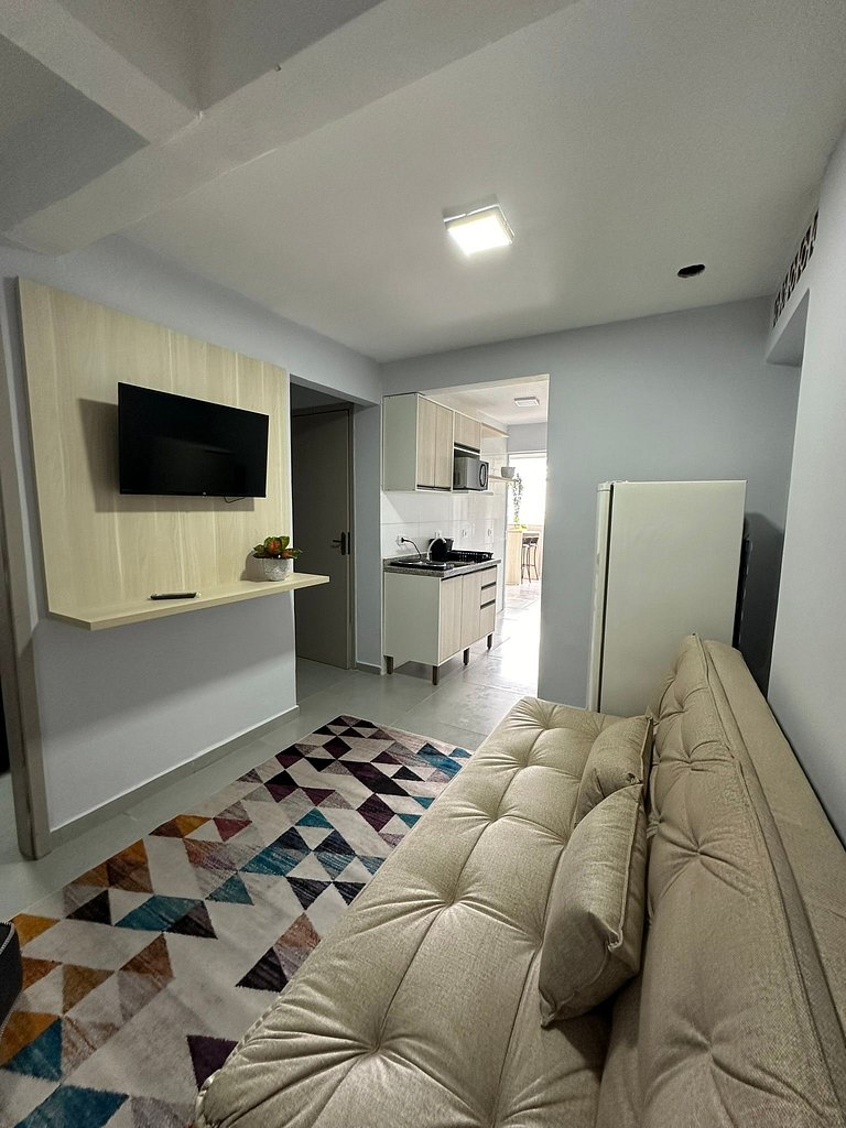 Flamingo pé na areia Matinhos - 206 -2 Quartos- Vista mar -