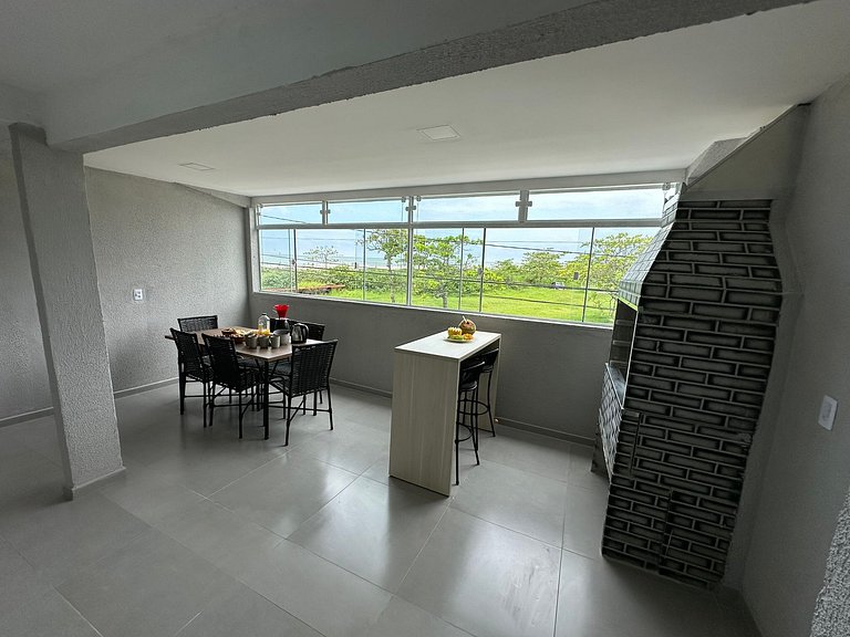 Flamingo pé na areia Matinhos - 206 -2 Quartos- Vista mar -