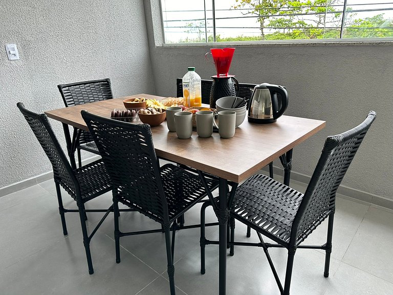 Flamingo pé na areia Matinhos - 206 -2 Quartos- Vista mar -