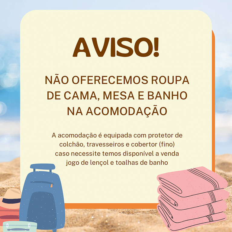 Flamingo pé na areia 102 -1 Quarto- 50m da praia - Térreo