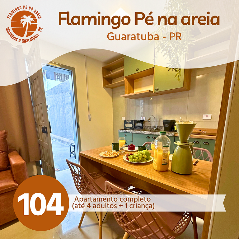 Flamingo Guaratuba 104 - 100m da praia - Térreo