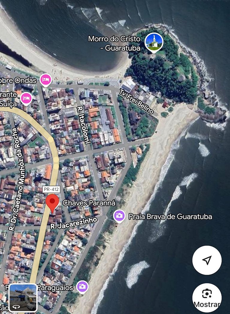 202 - Flamingo Centro Guaratuba - Pé na areia